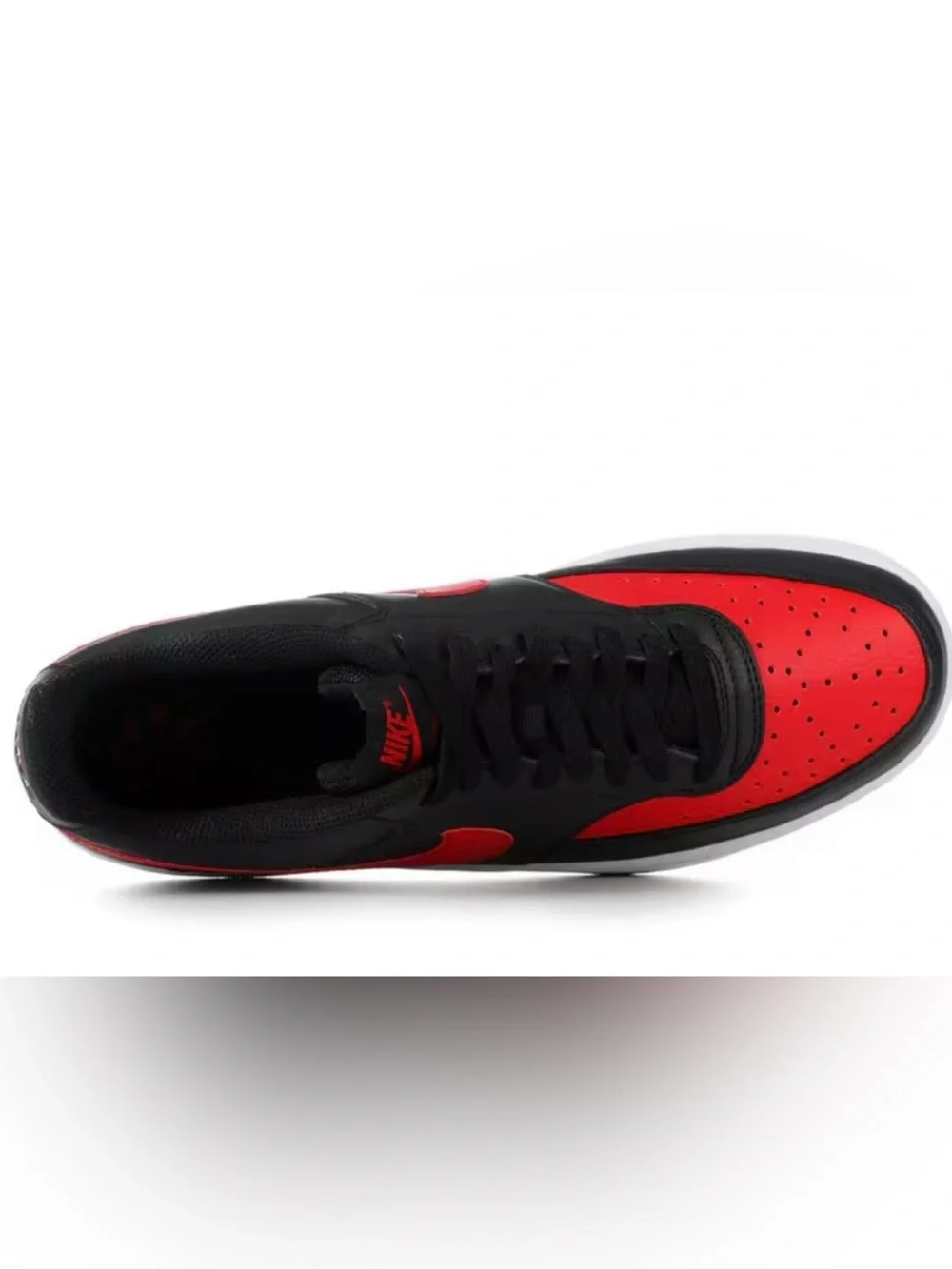 Nike Court Vision Low Shoe Black Red